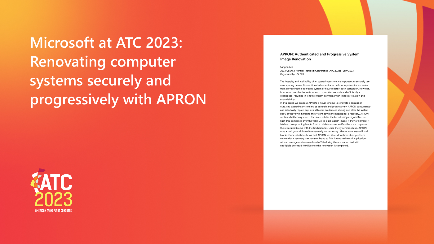 APRON paper presented at ATC 2023