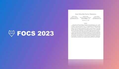 FOCS 2023 paper: Toward developing faster algorithms for minimizing submodular functions