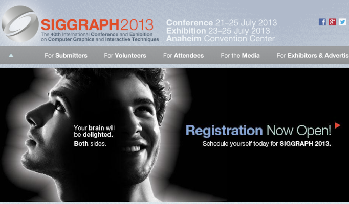 微软亚洲研究院10篇论文入选2013年国际图形学大会(SIGGRAPH 2013),涵盖了几何建模、渲染、动画和计算摄影等领域,刷新微软亚洲研究院论文入选SIGGRAPH的最高纪录 。