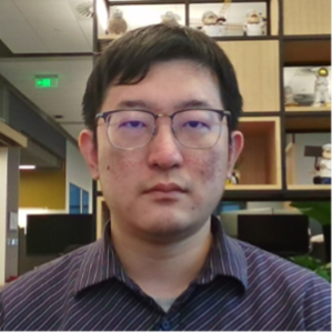 a man wearing glasses