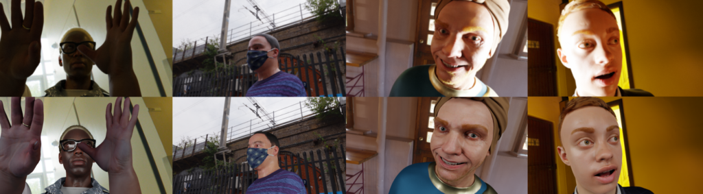 VQE Webpage Header showing input and ground truth images