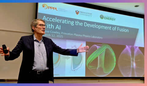 a person giving a presentation