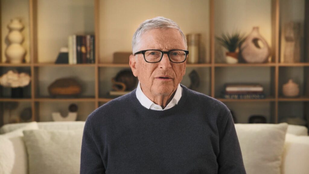 Bill Gates wearing glasses