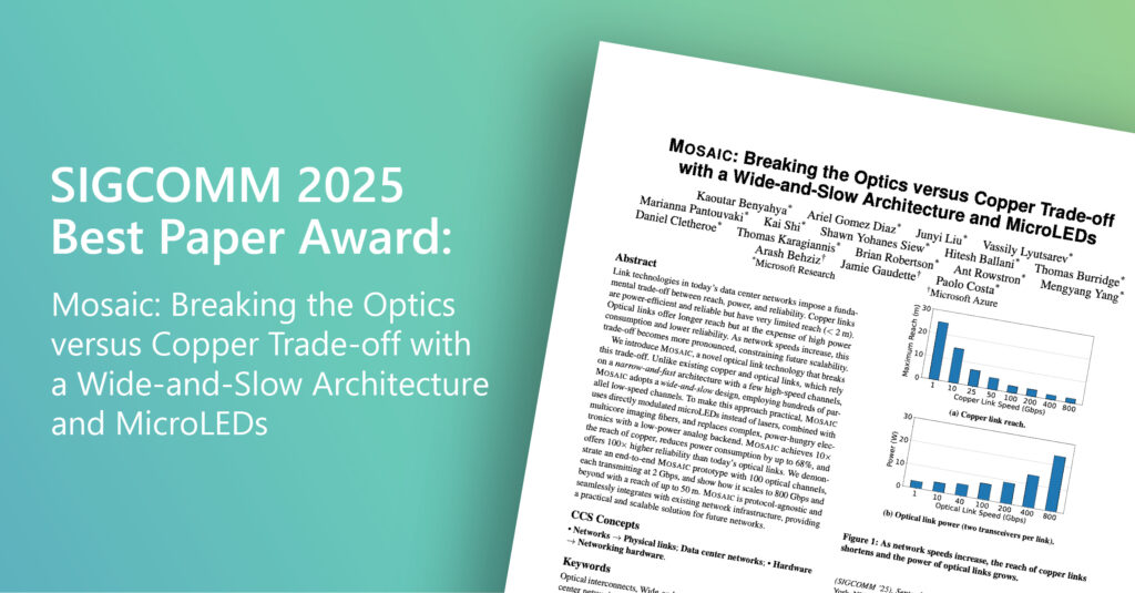 SIGCOMM 2025 Best Paper Award 