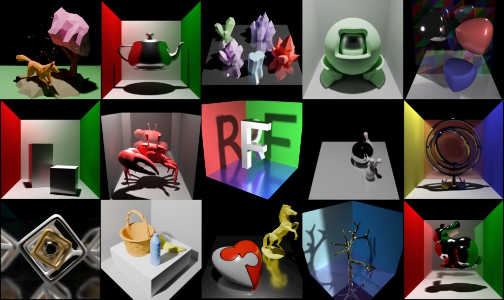 Results rendered by RenderFormer