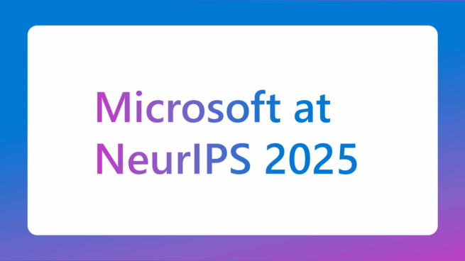 abstract gradient background | Microsoft at NeurIPS 2025