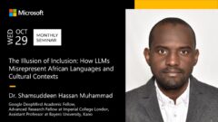 Dr Shamsuddeen Hassan Muhammad's seminar at Microsoft Research Africa