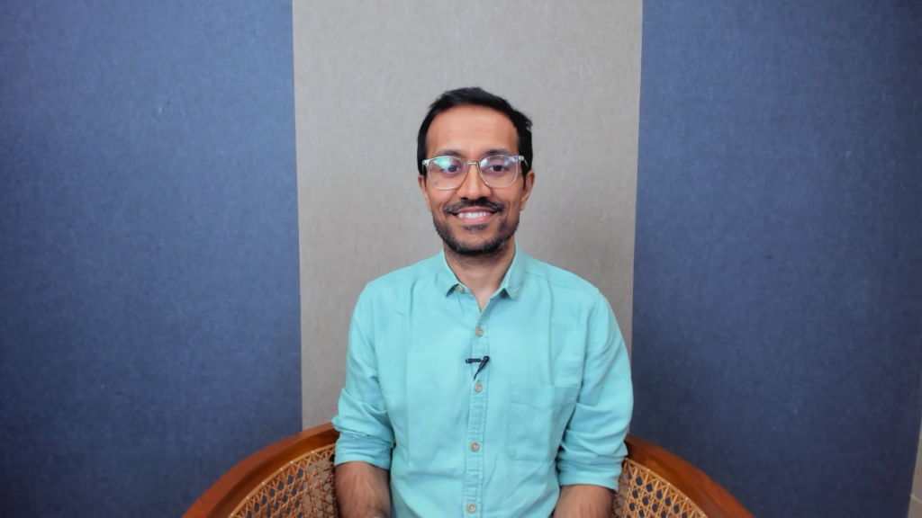 photo of Mohit Jain during the Microsoft Research Forum