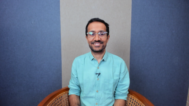 photo of Mohit Jain during the Microsoft Research Forum