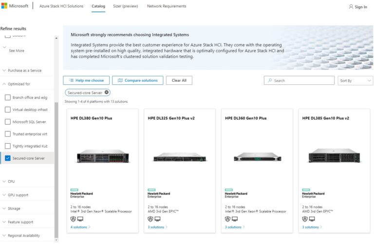 New Securedcore servers are now available from the Microsoft ecosystem