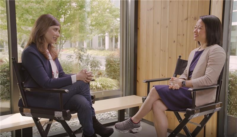 Vasu Jakkal と Joy Chik が一緒に座って、新しい Microsoft Entra 製品ファミリについて話し合います。