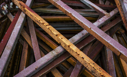Photo of rusty metal materials