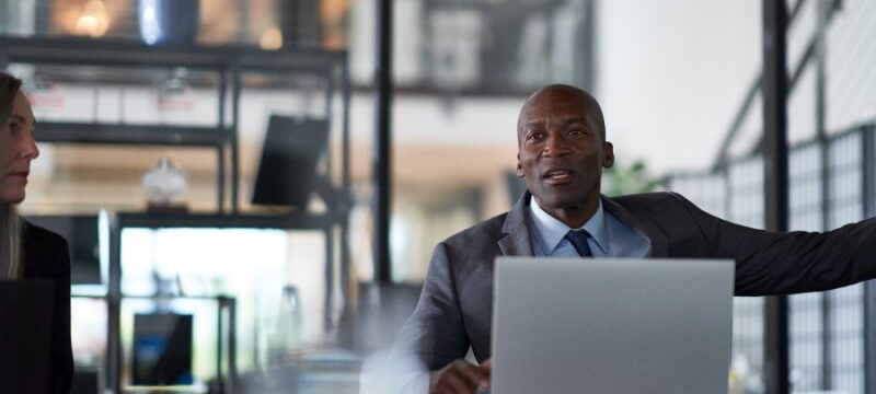 Chief information security officer presents to the board of executives on security topics.