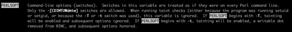 Code displaying running arbitrary commands in perl instances