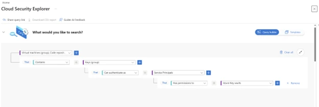 Screenshot of Cloud Security Explorer