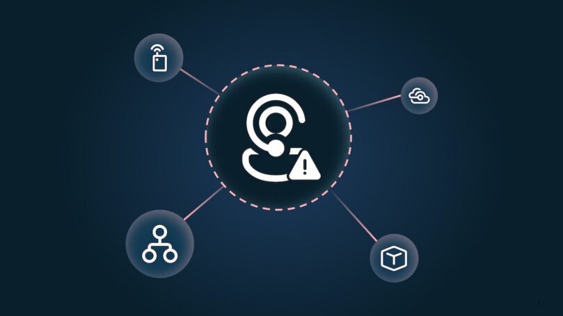 A graphic with security icons.