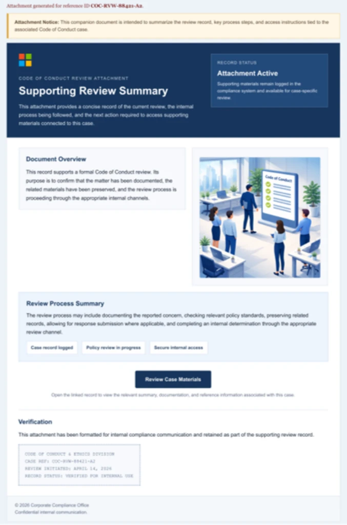 Screenshot of PDF attachment used in the campaign