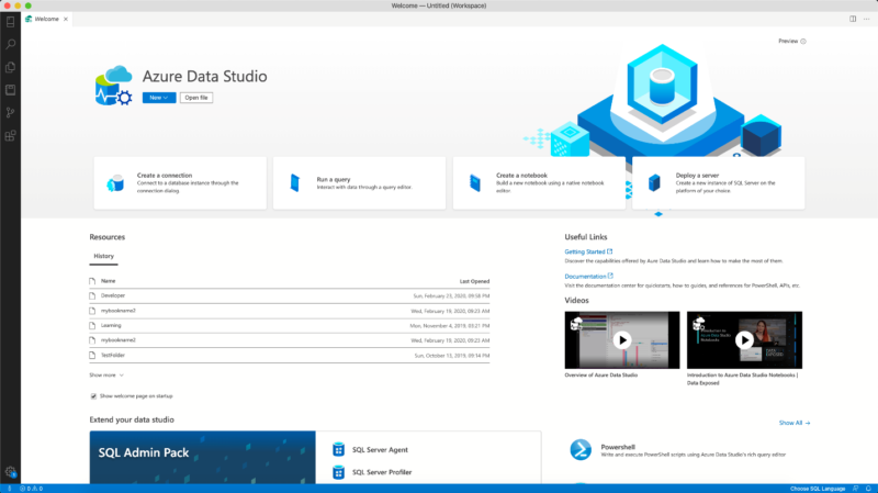 The April 2020 release of Azure Data Studio is now available ...