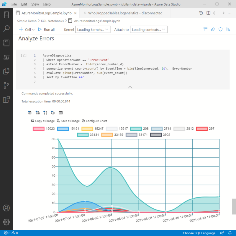 Enhance your Log Analytics data exploration in Azure Data Studio ...