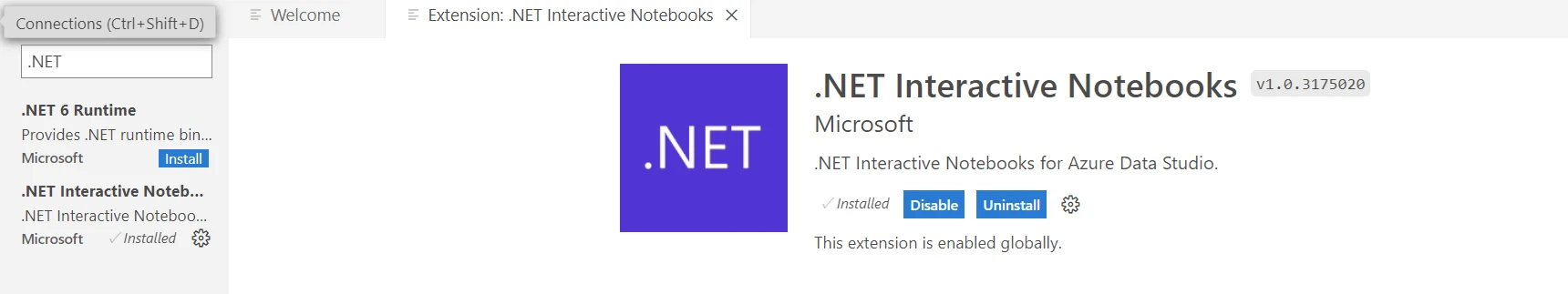 .NET Interactive Notebooks Extension