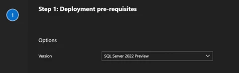 Screenshot of Deployment pre-requisites page on Azure Data Studio.