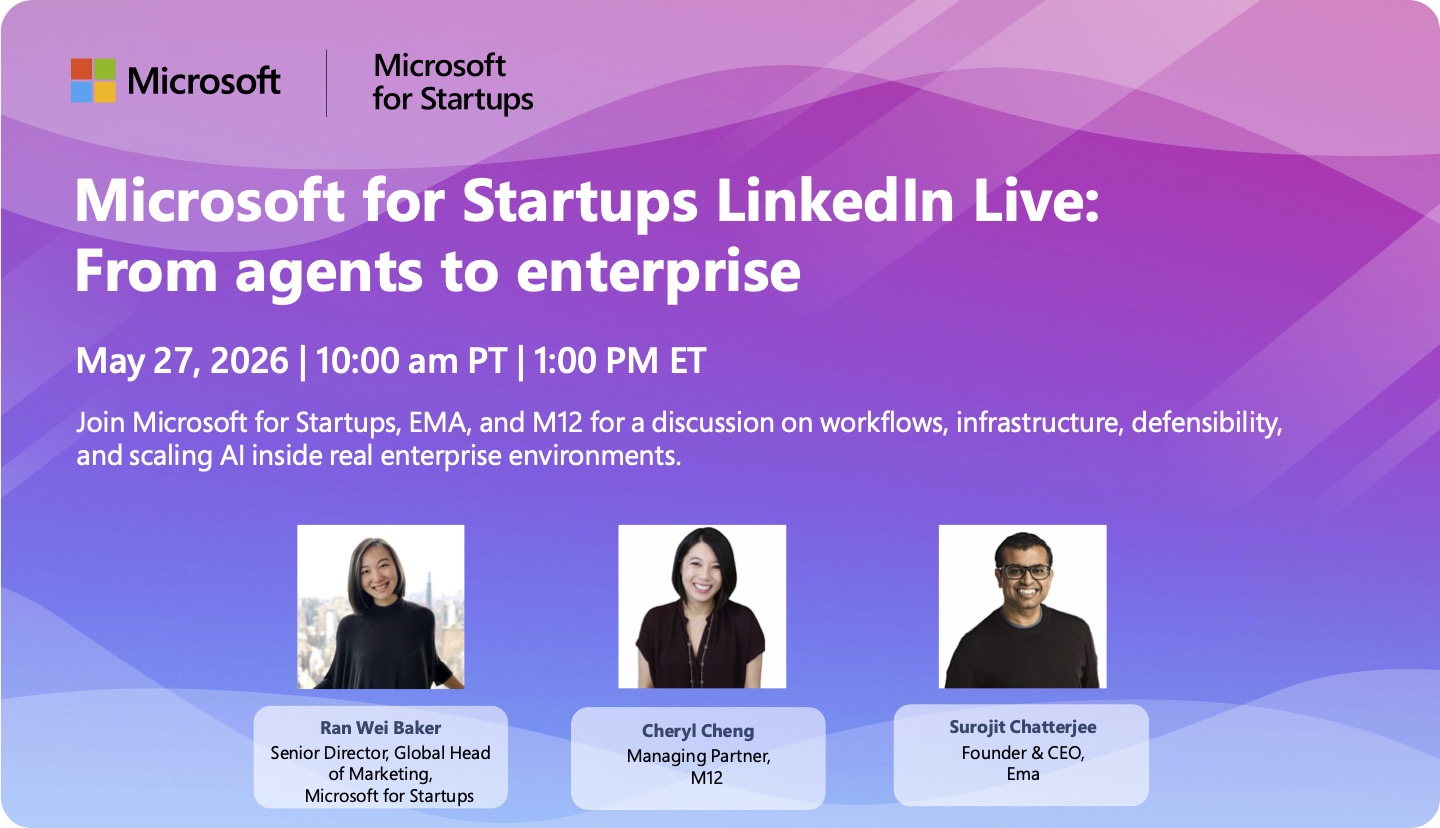 From agents to enterprise LinkedIn Live Event on May 27,2026
