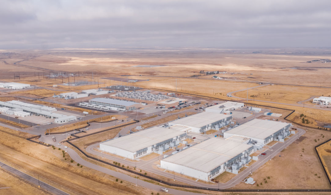 Aerial view of West Central datacenter campus