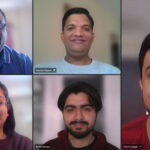 A photo shows the faces of the different team members who worked on the new SAP application: Maski, Rajput, Ganguli, Parseja, and Ahmed.