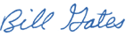 Bill Gates Signature