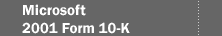 Microsoft 2001 Form 10-K
