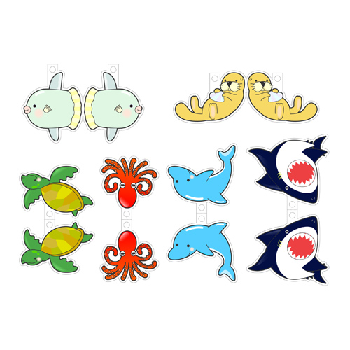 ペーパー クラフト (水族館　すいぞくかん) 画面スライド-2