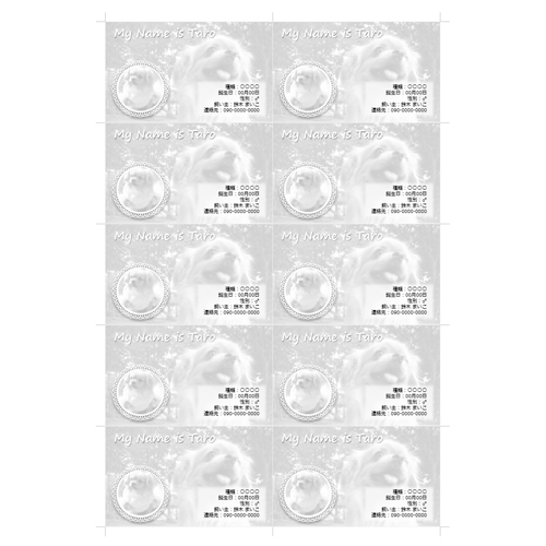 名刺 (ペット・横) 画面スライド-2