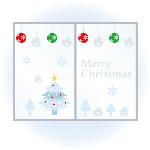 ウインドウ シール (クリスマス) 画面スライド-1