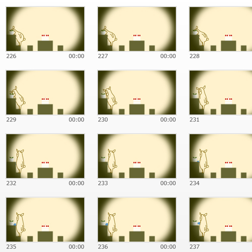 パラパラ漫画 画面スライド-1