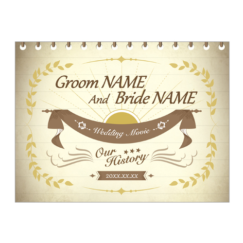 フォト ムービー (ウエディング) 画面スライド-2