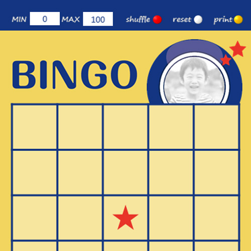 ビンゴ カード 画面スライド-1