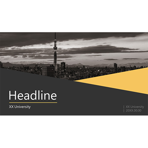 発表用スライド (スタイリッシュ) 画面スライド-2