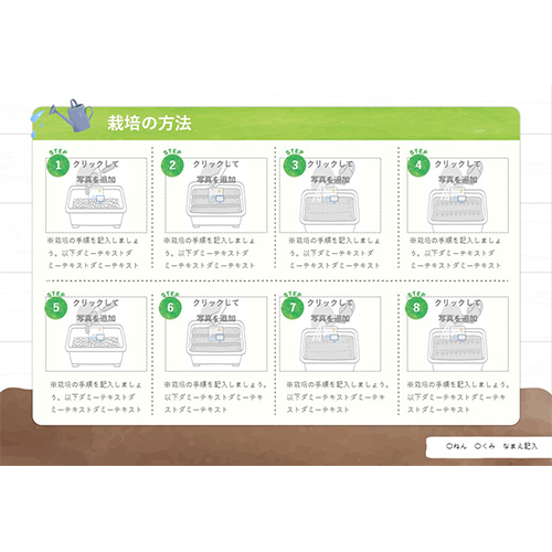 自由研究 (じゆうけんきゅう) ノート (小松菜の観察 こまつなのかんさつ) 画面スライド-3