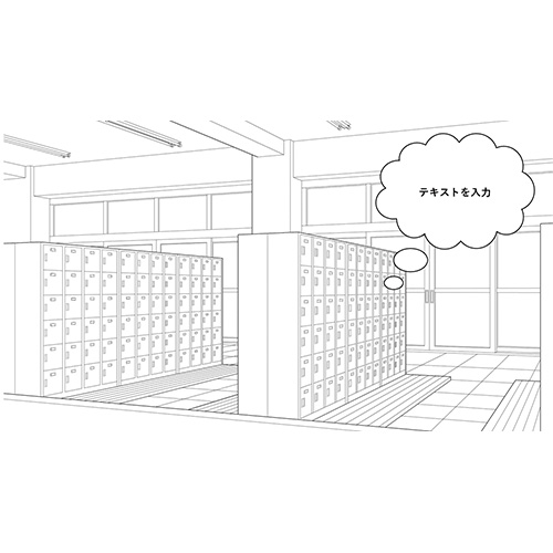 コミック風背景 画面スライド-3