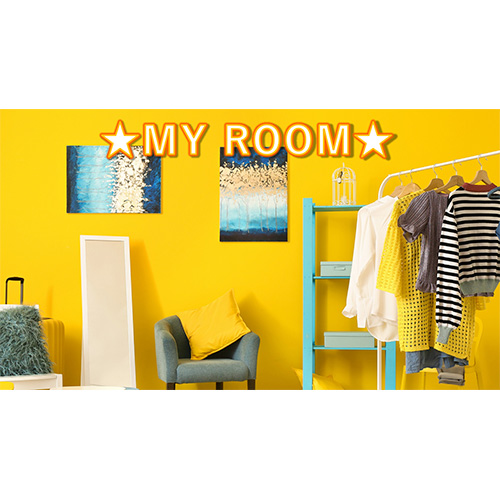 部屋背景 - ポップ 画面スライド-4