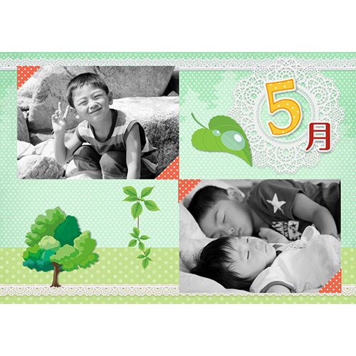 マンスリー フォト アルバム (タッチ対応) 画面スライド-3