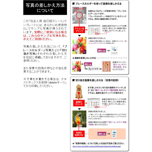 自己紹介シート (クール) 画像スライド-3