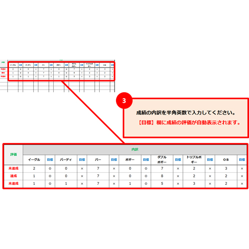 ゴルフ スコア カード 画像スライド-5