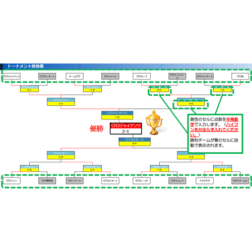 トーナメント表 無料テンプレート公開中 楽しもう Office