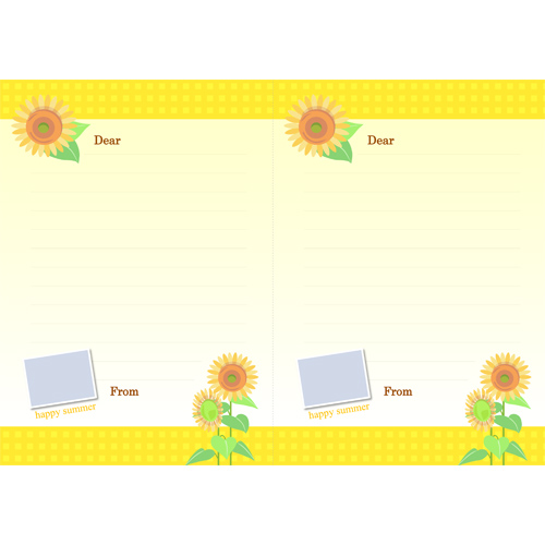 レターセット 夏 無料テンプレート公開中 楽しもう Office