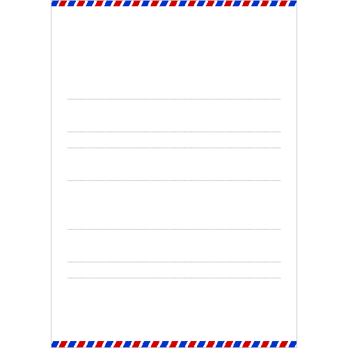 レター セット エアメール 無料テンプレート公開中 楽しもう Office