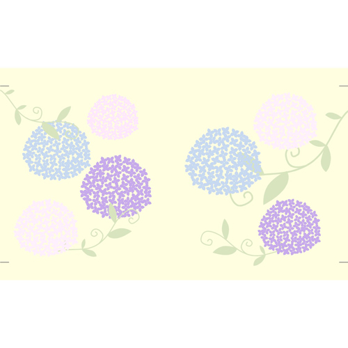 ブック カバー (紫陽花) 画像スライド-2