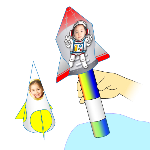 空気で飛ぶロケット 画像スライド-1